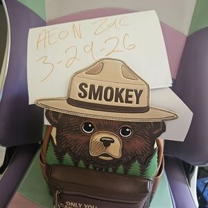 Loungefly Smokey Bear Brown Tan Green Mini Backpack